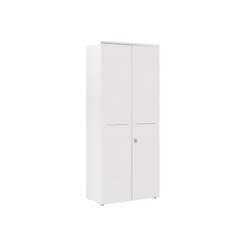 3483600706539-Armoire hautes YES ! - L80 x H187 x P42 - 2 portes - Façade et dessus blanc-P_79409806_1-0