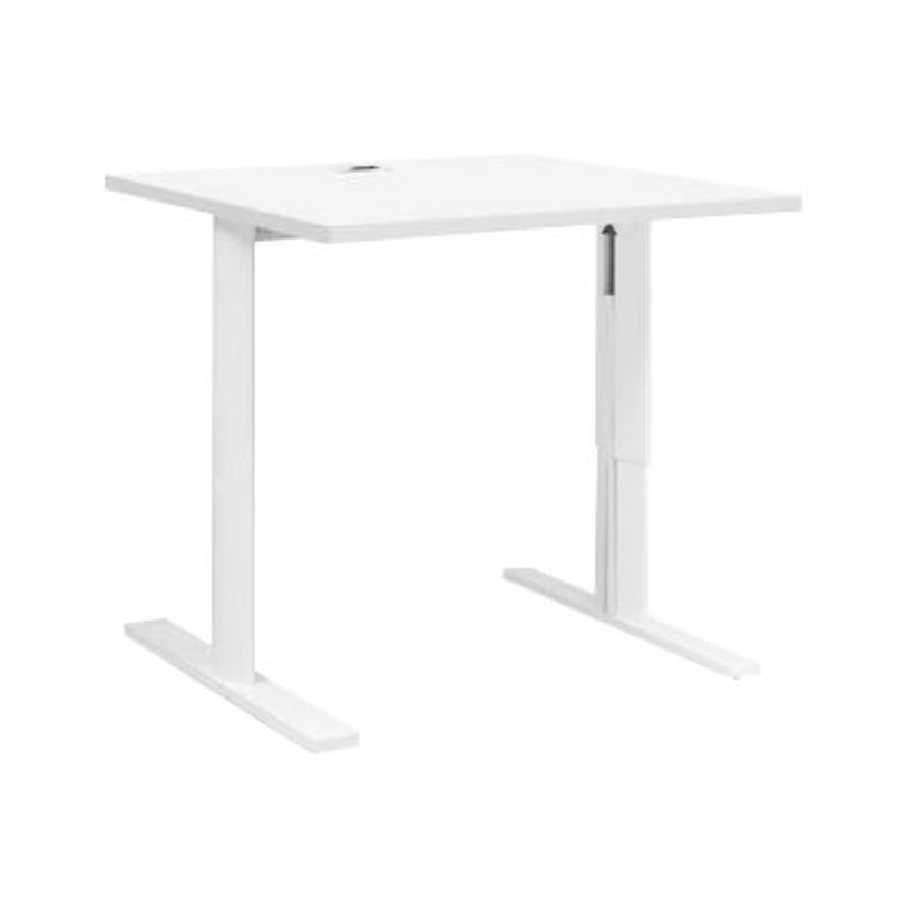 3483600713704-Bureau YES ! - 80 cm - Pieds ajustables - Blanc-P_79409825_1-0