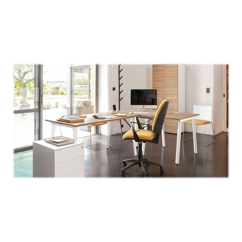 3483600714275-Caisson mobile ARPE/SUNDAY - Profondeur 54 cm - 3 tiroirs - métal laqué blanc-P_79409836_2-1