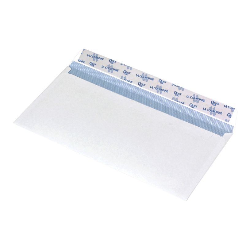 3240180230249-La Couronne - 200 Enveloppes DL 110 x 220 mm - 100 gr - sans fenêtre - blanc - bande auto--P_79410230_2-1