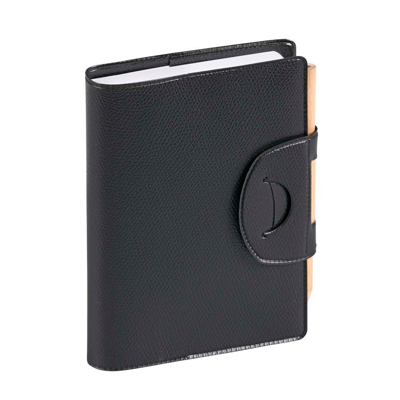 3371010132799-Agenda Impala Maor avec crayon - 1 jour par page - 8,5 x 13 cm - noir - Quo Vadis--1