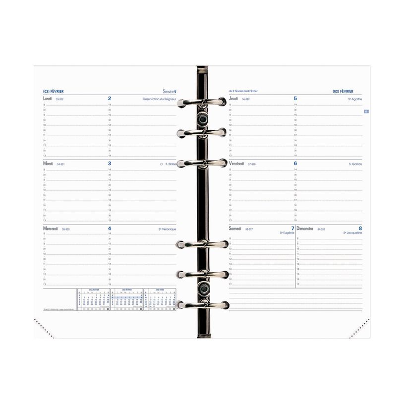 3371010119097-Quo Vadis - Recharge Organiseur - 2026-2027 - Timer 21 Horizontal - Semainier Horizontal - Français - 16 mois de sept-P_79410305_1-1