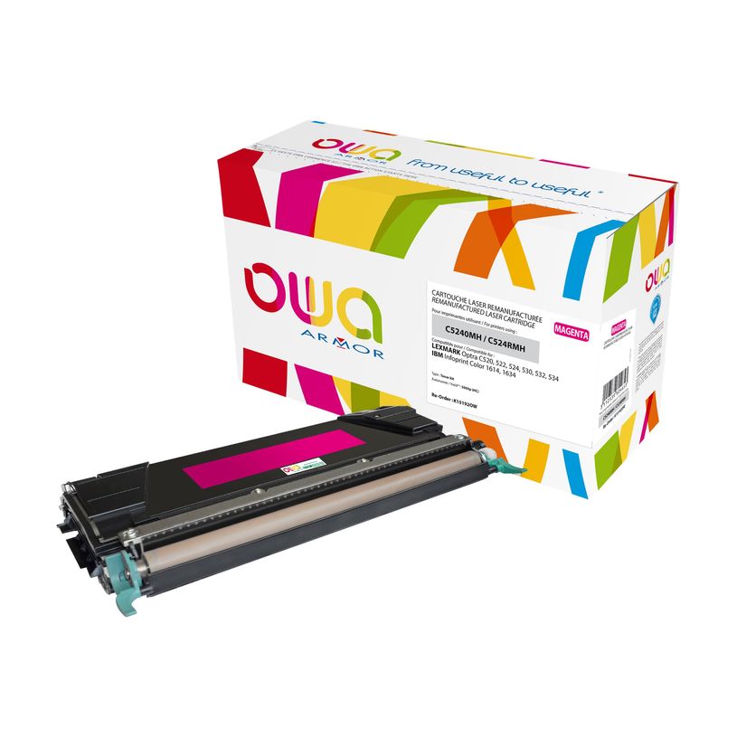 3112539604653-Lexmark C5240MH - remanufacturé OWA K15192OW - magenta - cartouche laser-P_79410637_1-0