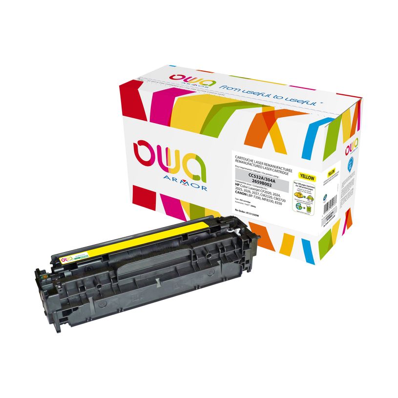 3112539604783-Cartouche laser remanufacturée HP 304A - jaune - Owa-P_79410644_1-0