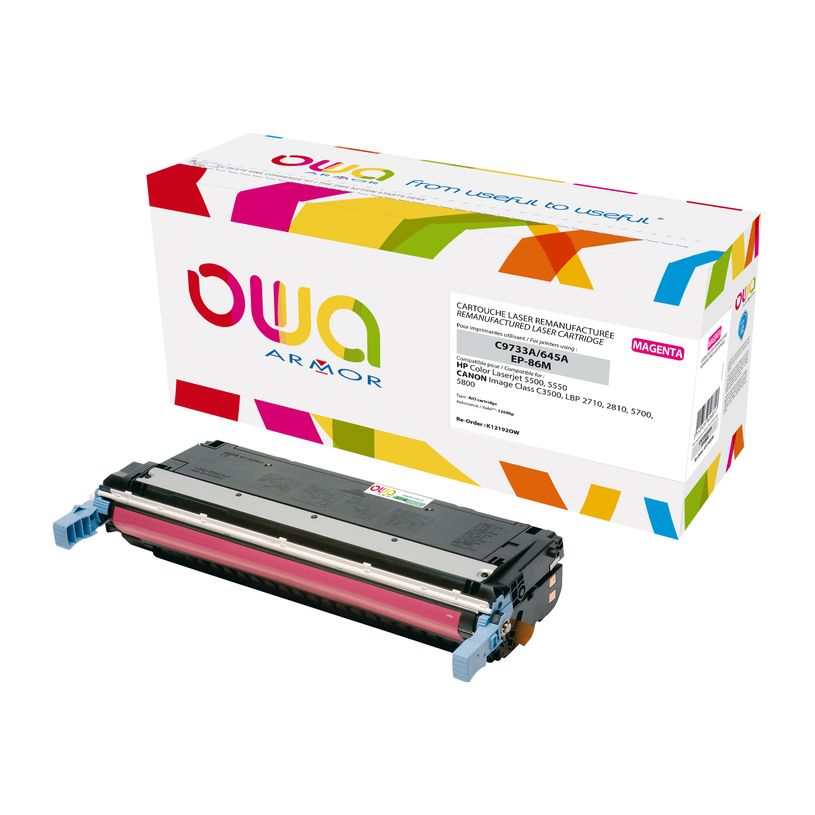 3112539606817-HP 645A - remanufacturé OWA K12192OW - magenta - cartouche laser-P_79410786_1-0