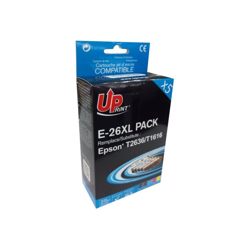 3584770896058-Cartouche compatible Epson 26XL Ours polaire - pack de 5 - noir x2, cyan, magenta, jaune - -P_79410991_2-1