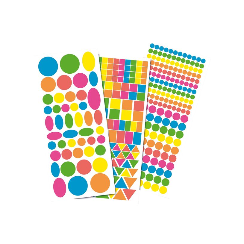 3108726098800-Oberthur - Gommettes Fluo-P_79411193_1-0