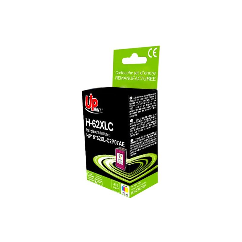 3584770896041-Cartouche remanufacturée HP 62XL - cyan, magenta, jaune - Uprint-P_79411458_3-3