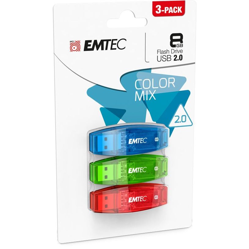 3126170122971-Emtec C410 Color Mix - pack de 3 clés USB 8 Go - USB 2.0-P_79411607_1-0