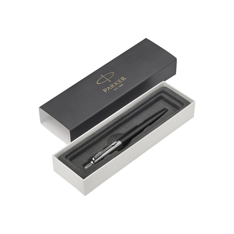 3501179531847-Parker Jotter - Stylo à bille - encre bleue - moyen - noir/argent-P_79411720_3-2