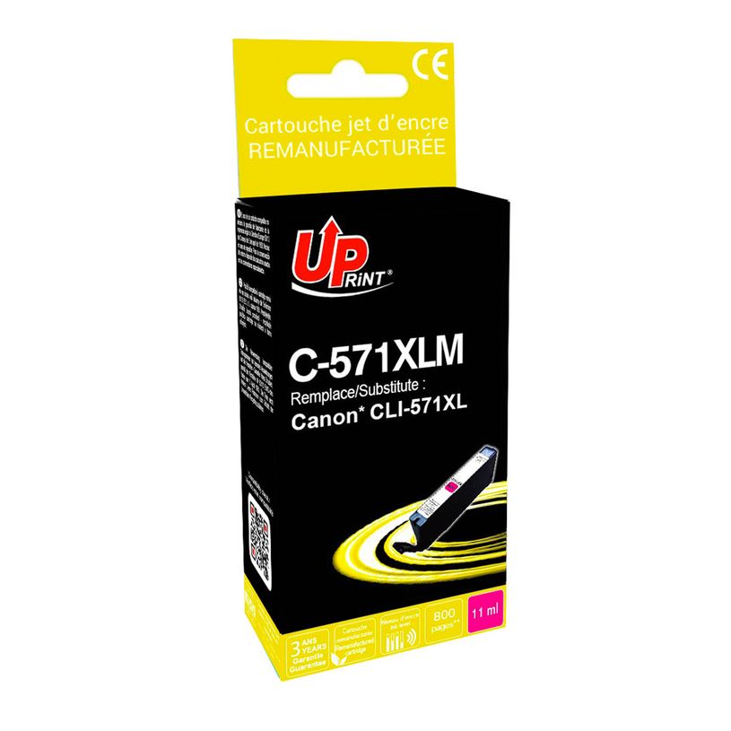 0000005810215-Cartouche remanufacturée Canon CLI-571XL - magenta - Uprint--0