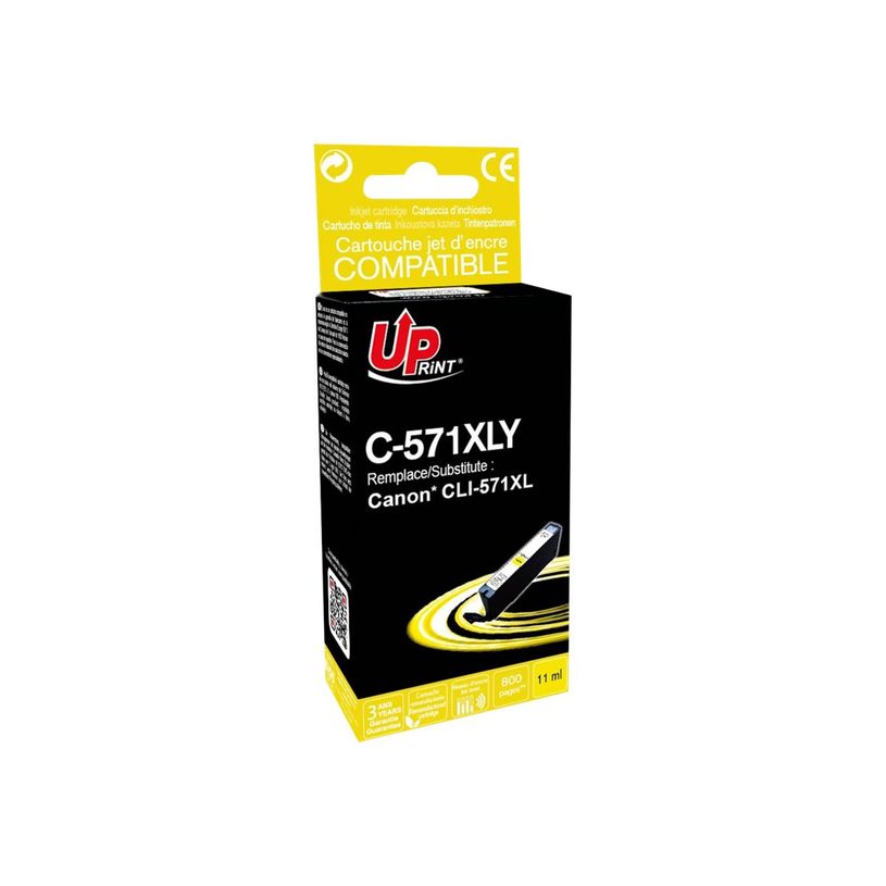 0000005810208-Cartouche remanufacturée Canon CLI-571XL - jaune - Uprint-P_79411990_2-1