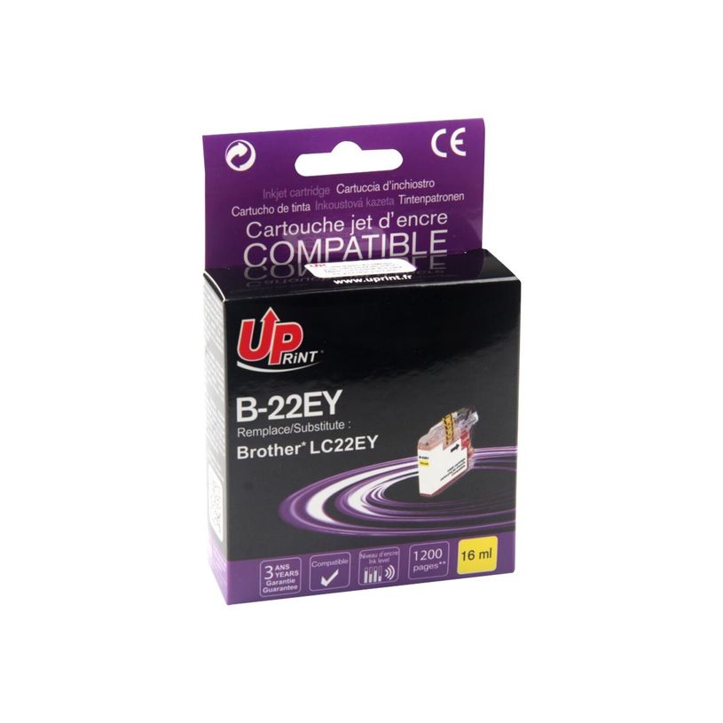 3584770895303-Brother LC22E - compatible UPrint B.22EY - jaune - cartouche d'encre-P_79411995_1-0