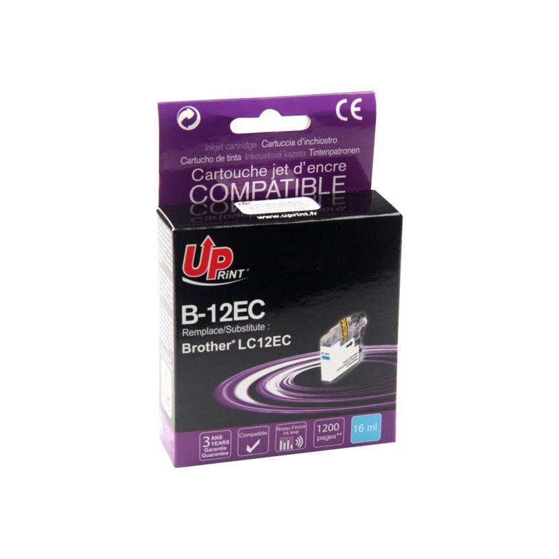 3584770895334-Brother LC12E - compatible UPrint B.12EC - cyan - cartouche d'encre-P_79411998_1-0