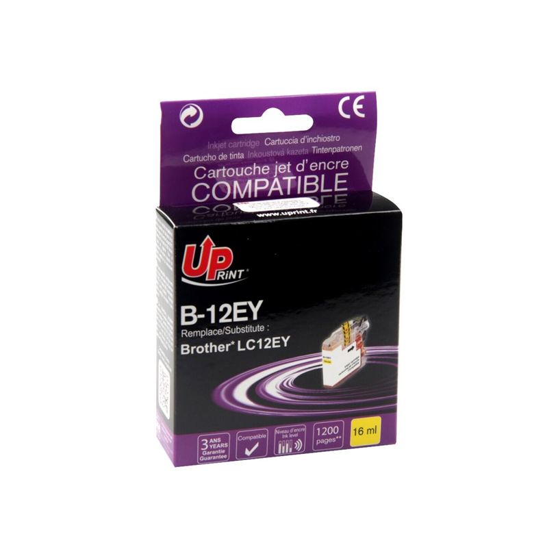 3584770895358-Brother LC12E - compatible UPrint B.12EY - jaune - cartouche d'encre-P_79412000_1-0