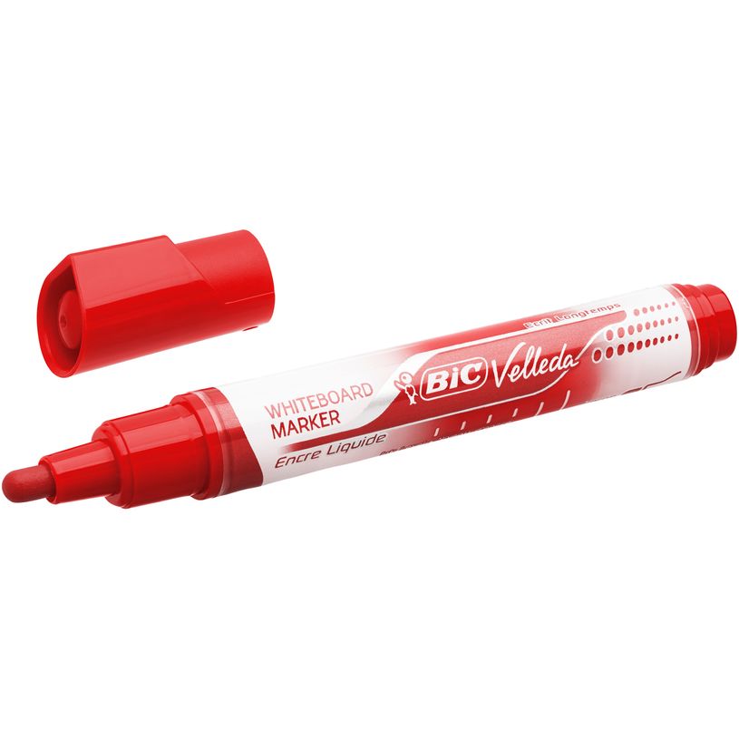 3086123304628-BIC VELLEDA LIQUID INK TANK - Marqueur effaçable - pointe large - rouge-P_79412009_2-1