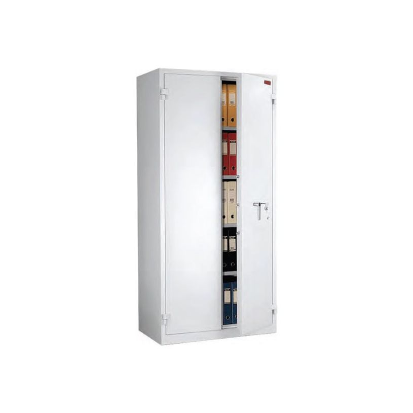 3700092256282-Reskal BM1260 - Armoire forte 211L - à clé - acier blanc-P_79412121_2-1
