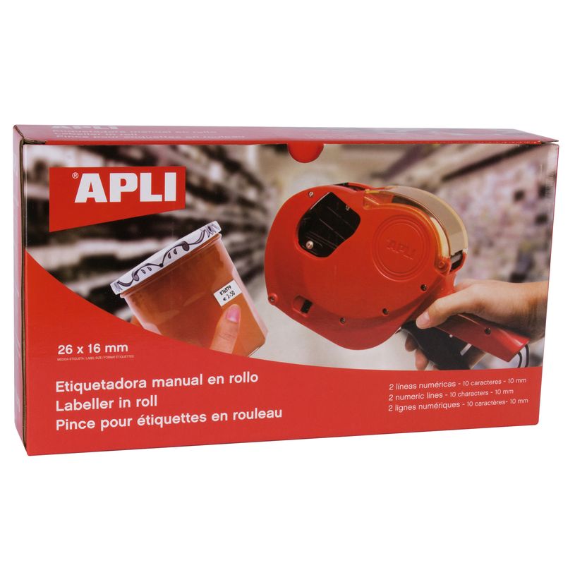 3270241014198-Apli - Pince à étiqueter - 2 lignes - 10 caractères--1