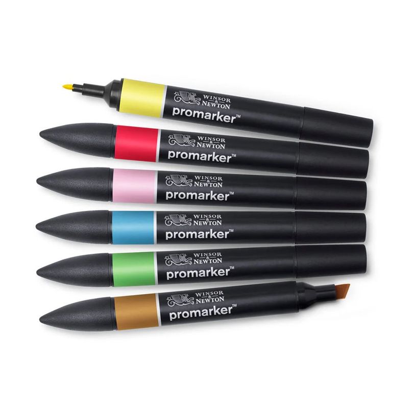 884955070376-ProMarker - Pack de 6 marqueurs double pointe - mi-ton-P_79412315_5-4