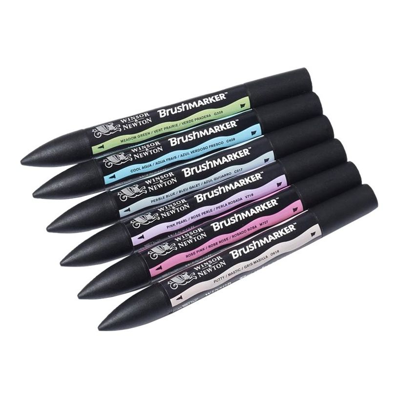 884955070383-ProMarker - Pack de 6 marqueurs double pointe - tons pastels-P_79412316_3-1