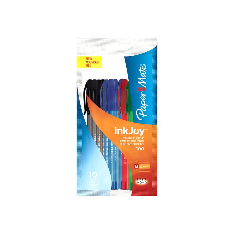 3501179567389-Paper Mate InkJoy 100 - 8 stylos à bille - Couleurs assorties-P_79412332_6-5