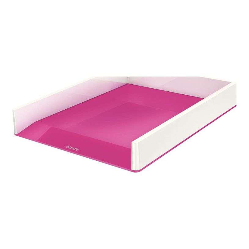4002432113590-Leitz WOW Dual Colour - Corbeille à courrier blanc/rose -P_79412634_12-7