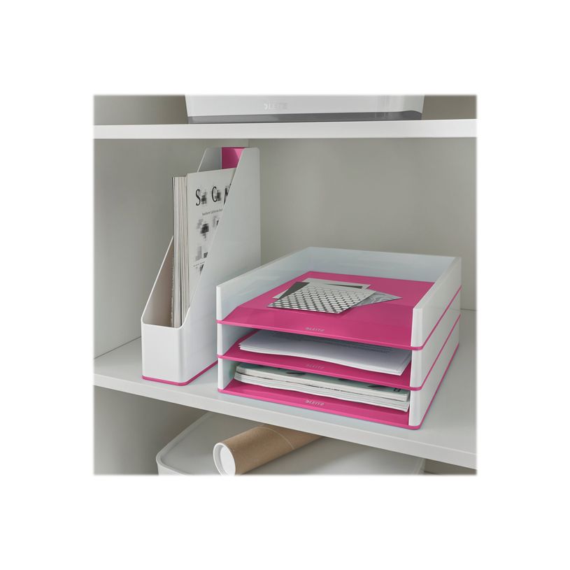 4002432113590-Leitz WOW Dual Colour - Corbeille à courrier blanc/rose -P_79412634_5-6