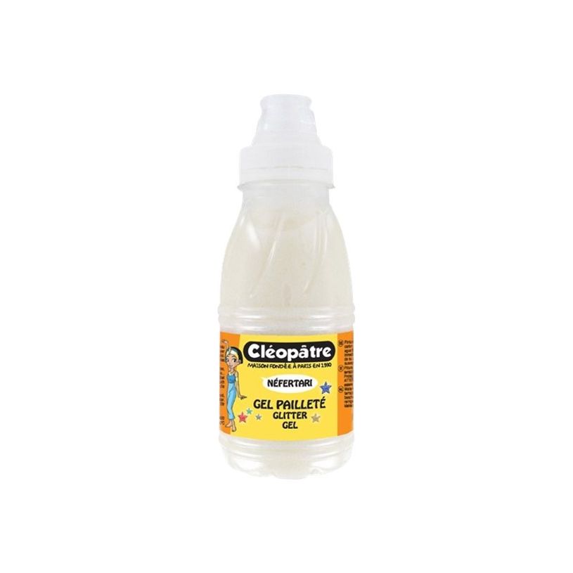 3134725009592-Cléopâtre NÉFERTARI - Peinture gel à paillettes - blanc - 250 ml-P_79412762_1-0