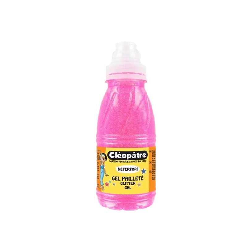 3134725009615-Cléopâtre NÉFERTARI - Peinture gel à paillettes - rose - 250 ml-P_79412764_1-0