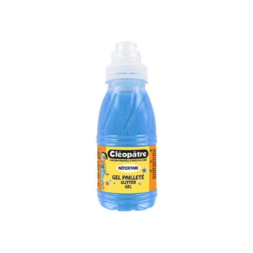 3134725009622-Cléopâtre NÉFERTARI - Peinture gel à paillettes - bleu - 250 ml-P_79412765_1-0