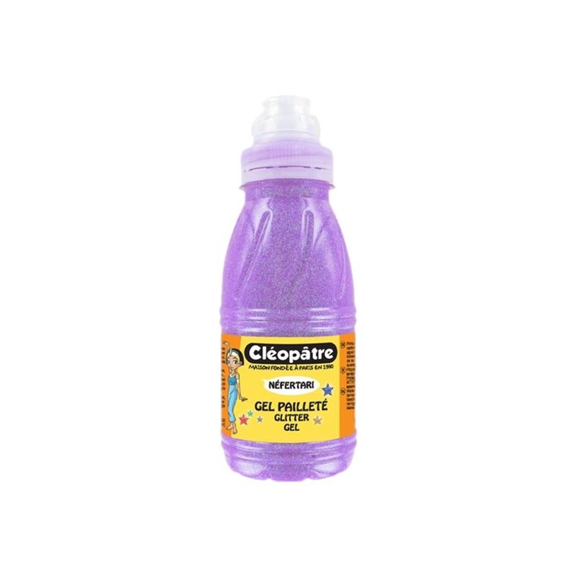 3134725009639-Cléopâtre NÉFERTARI - Peinture gel à paillettes - violet - 250 ml-P_79412766_1-0
