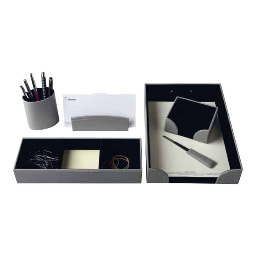 3108724667053-Oberthur - Parure de bureau - 6 pièces - gris-P_79412890_2-0