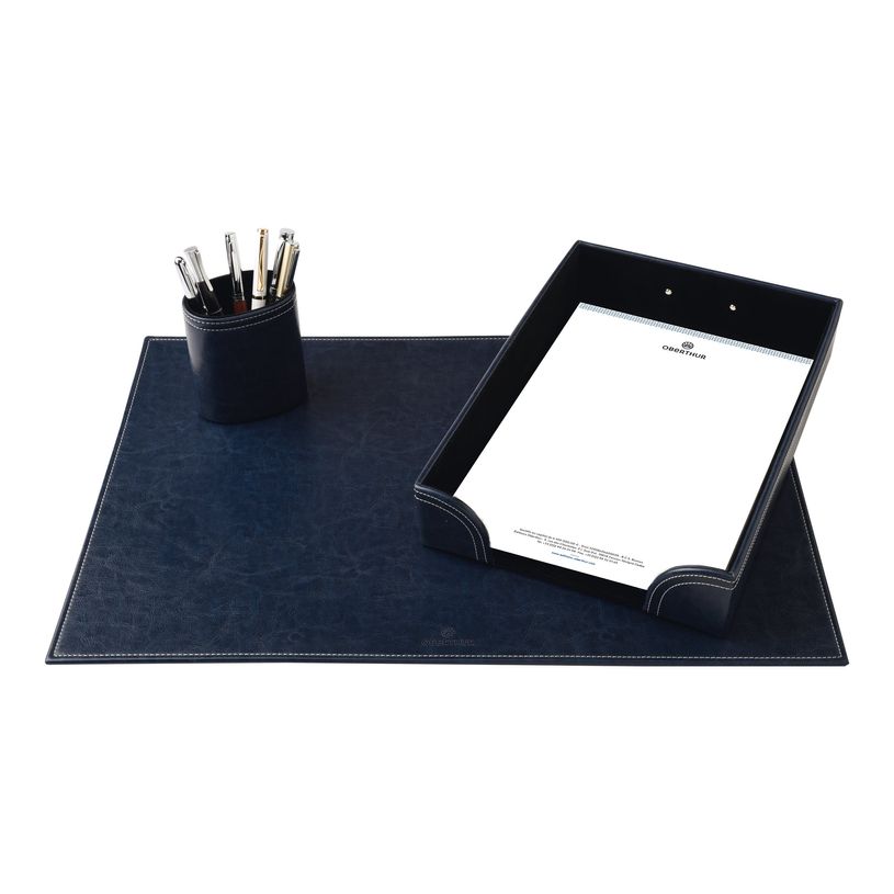 3108724667060-Oberthur CLASSIQUE ORIGINE - Jeu d'accessoires de bureau - 3 pièces - marine-P_79412891_1-0