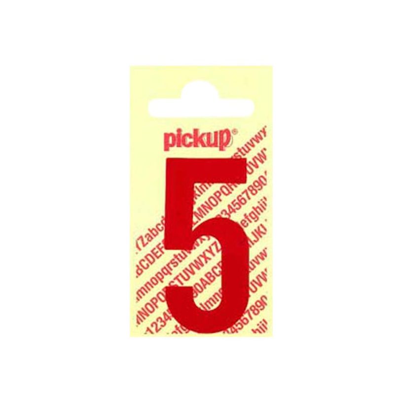 8711234223357-Pickup - Étiquette autocollante - 90 mm - Chiffre 5 - rouge brillant-P_79413041_1-0