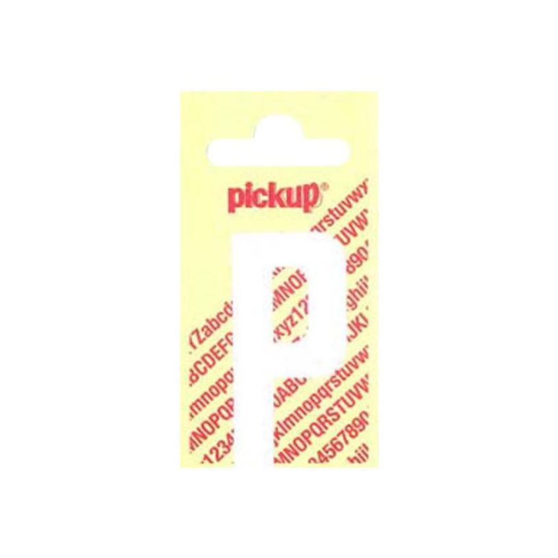 8711234242150-Pickup - Étiquette autocollante - 150 mm - Lettre P - blanc mat-P_79413062_1-0