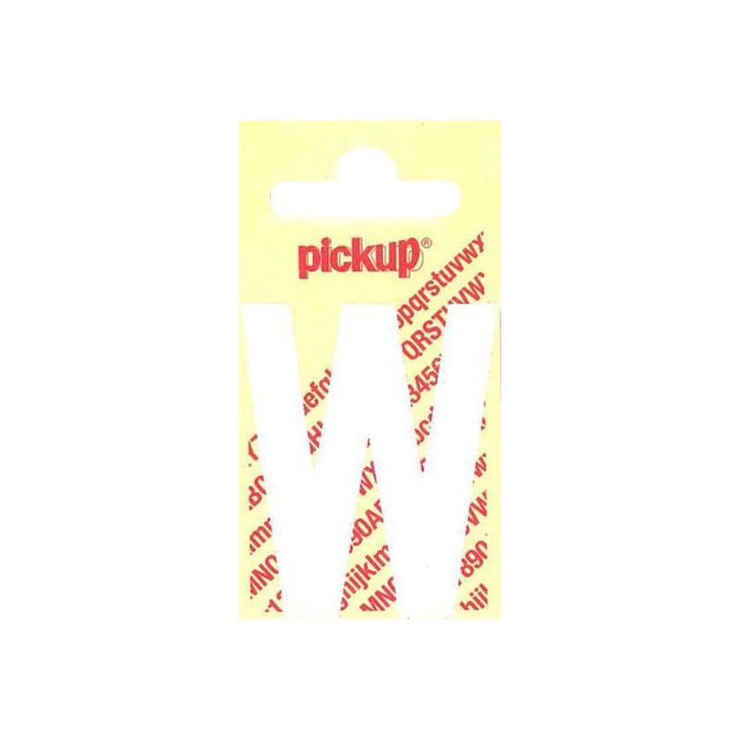 8711234242228-Pickup - Étiquette autocollante - 150 mm - Lettre W - blanc mat-P_79413069_1-0