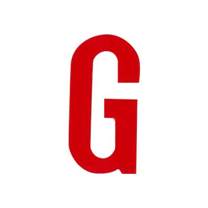 8711234243065-Pickup - Étiquette autocollante - 150 mm - Lettre G - rouge brillant-P_79413088_2-0