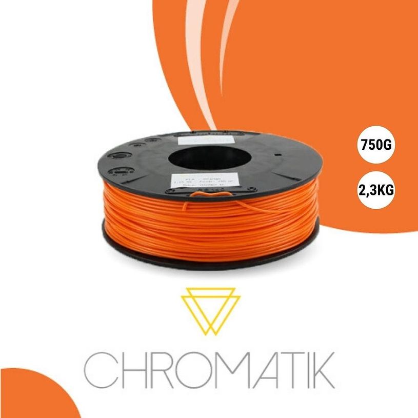 3760245230361-Dagoma Chromatik - filament 3D PLA - orange - Ø 1,75 mm - 750g-P_79413215_1-0