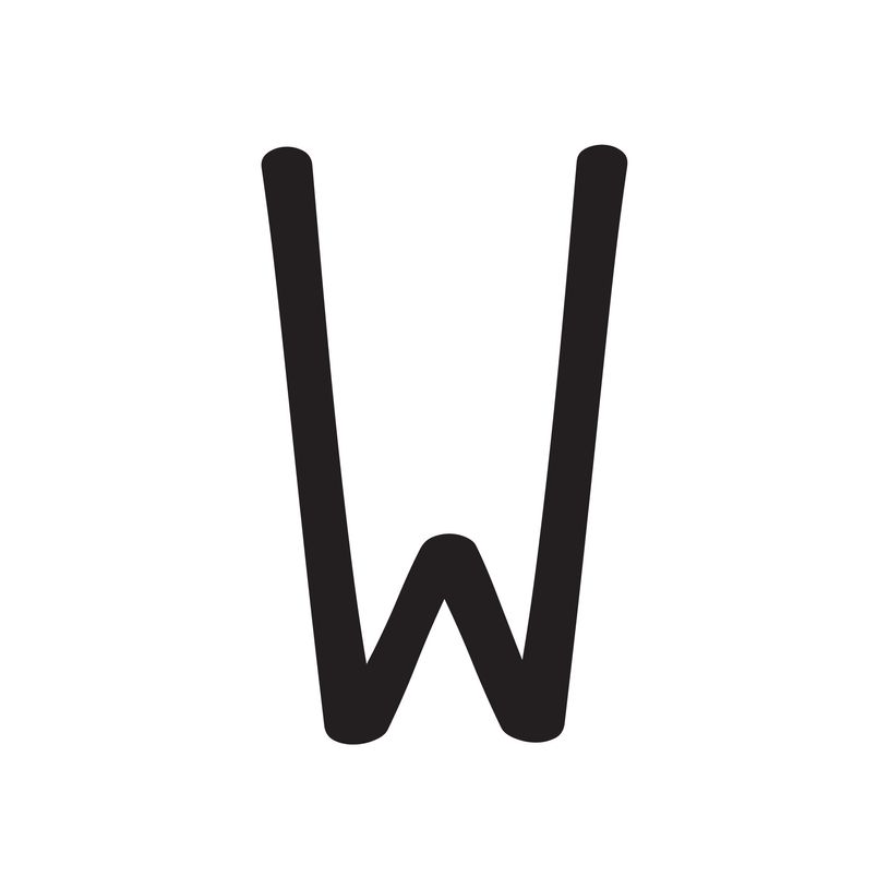 8711234003041-Pickup Déco Mila - Étiquette autocollante 60 mm - Lettre W - noir-P_79413321_1-0