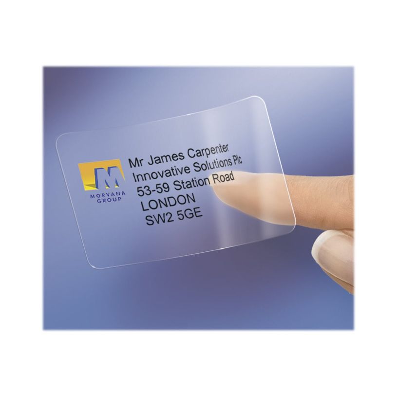 3266550129432-Avery - 25 Étiquettes adresse transparentes - A4 - Impression laser - réf L7567-25-P_79413459_5-6