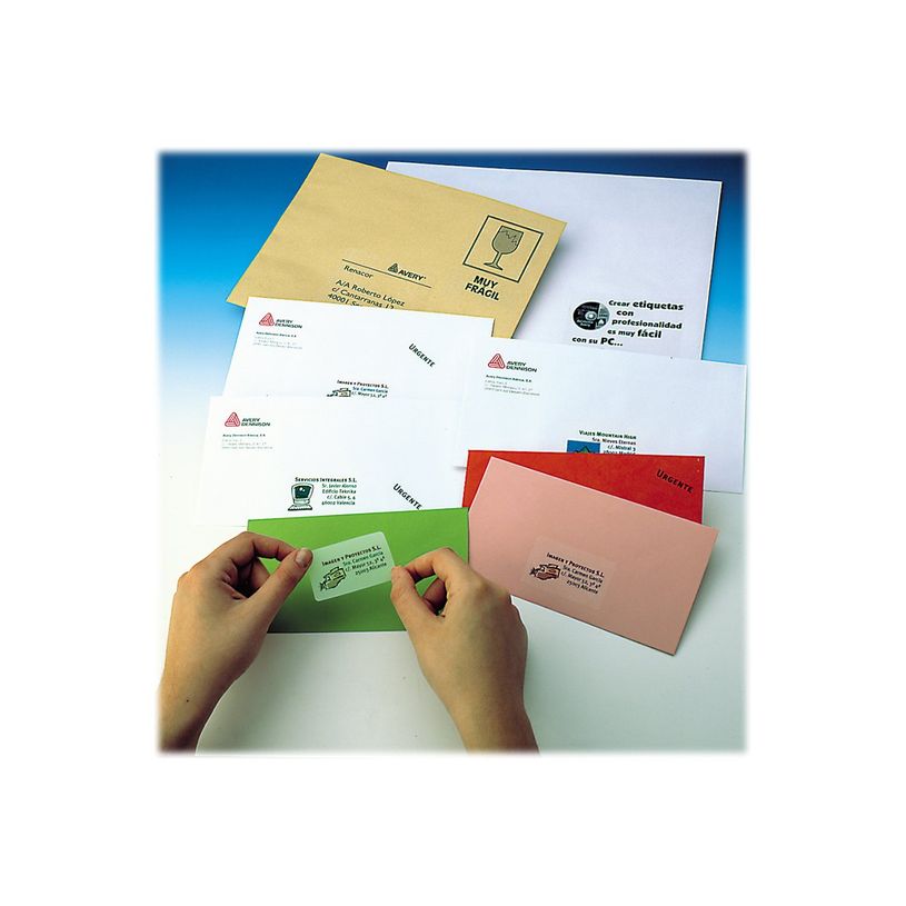 3266550129432-Avery - 25 Étiquettes adresse transparentes - A4 - Impression laser - réf L7567-25-P_79413459_6-4