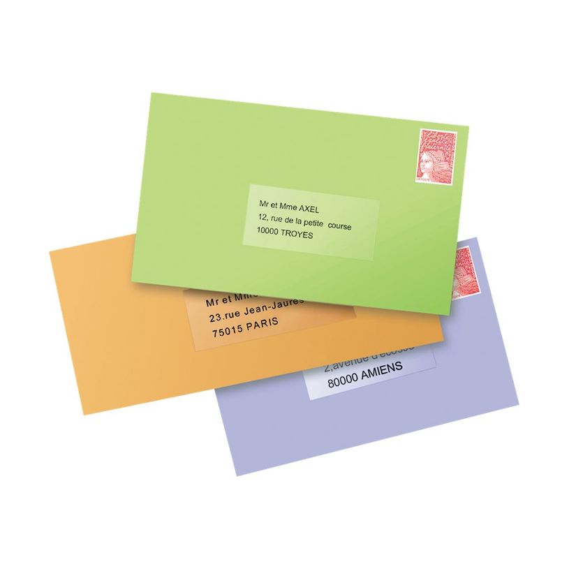 3266550129432-Avery - 25 Étiquettes adresse transparentes - A4 - Impression laser - réf L7567-25-P_79413459_7-5