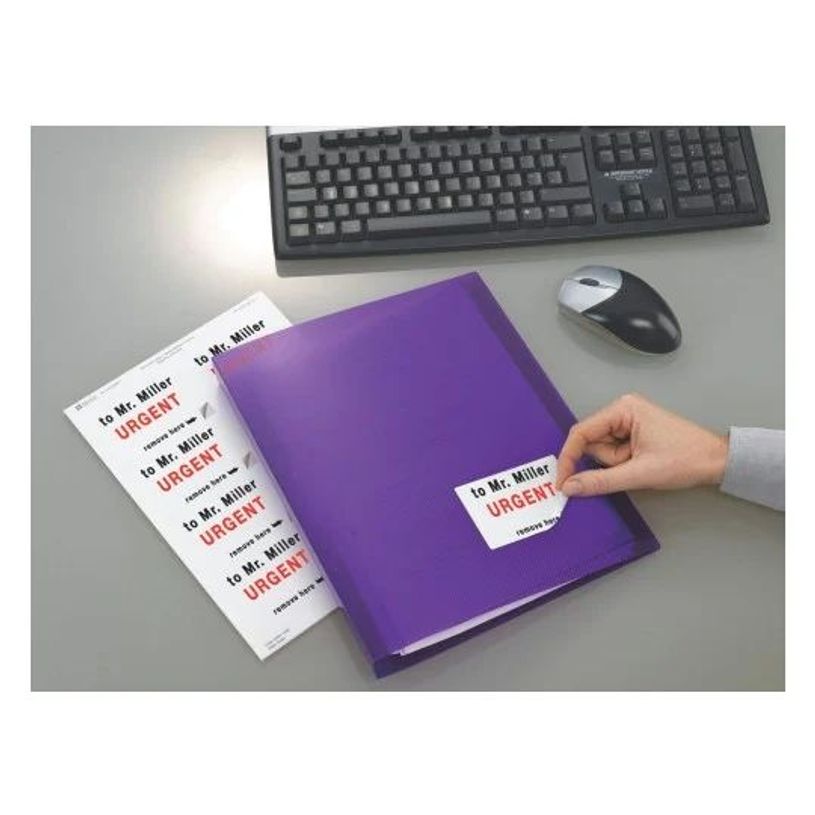 3266550132456-Avery - 1200 Étiquettes amovibles blanches - 45,7 x 21,2 mm - Impression laser - réf L473-P_79413463_4-3