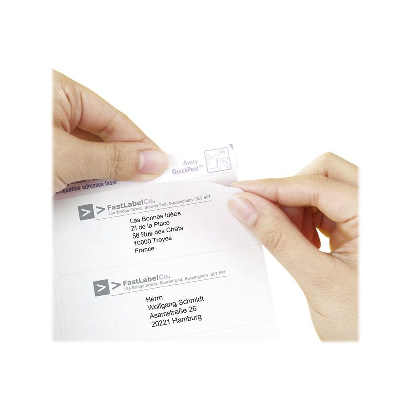 3266550260210-Avery - 2100 Étiquettes adresse blanches - 63,5 x 38,1 mm - Impression laser - réf L7160--P_79413470_3-2