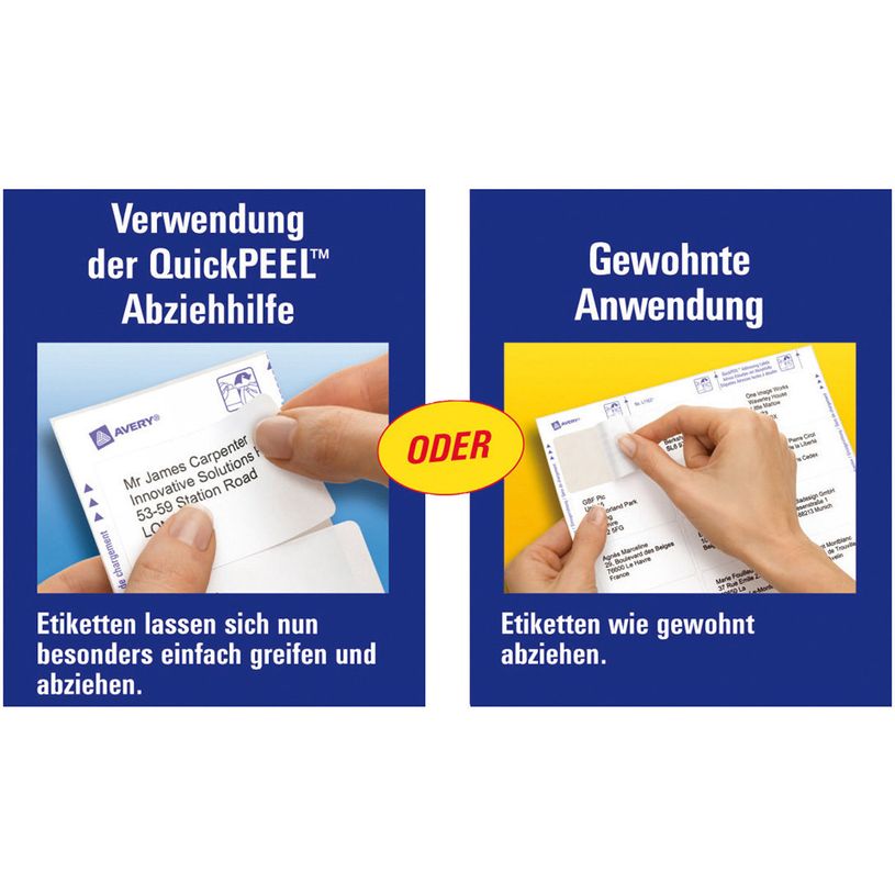 3266550260241-Avery - 2400 Étiquettes adresse blanches - 63,5 x 33,9 mm - Impression laser - réf L7159--P_79413471_4-3