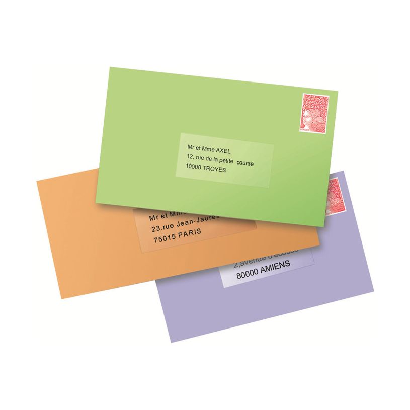 3266550261170-Avery - 525 Étiquettes adresse transparentes - 63,5 x 38,1 mm - Impression laser - réf L7-P_79413472_5-3