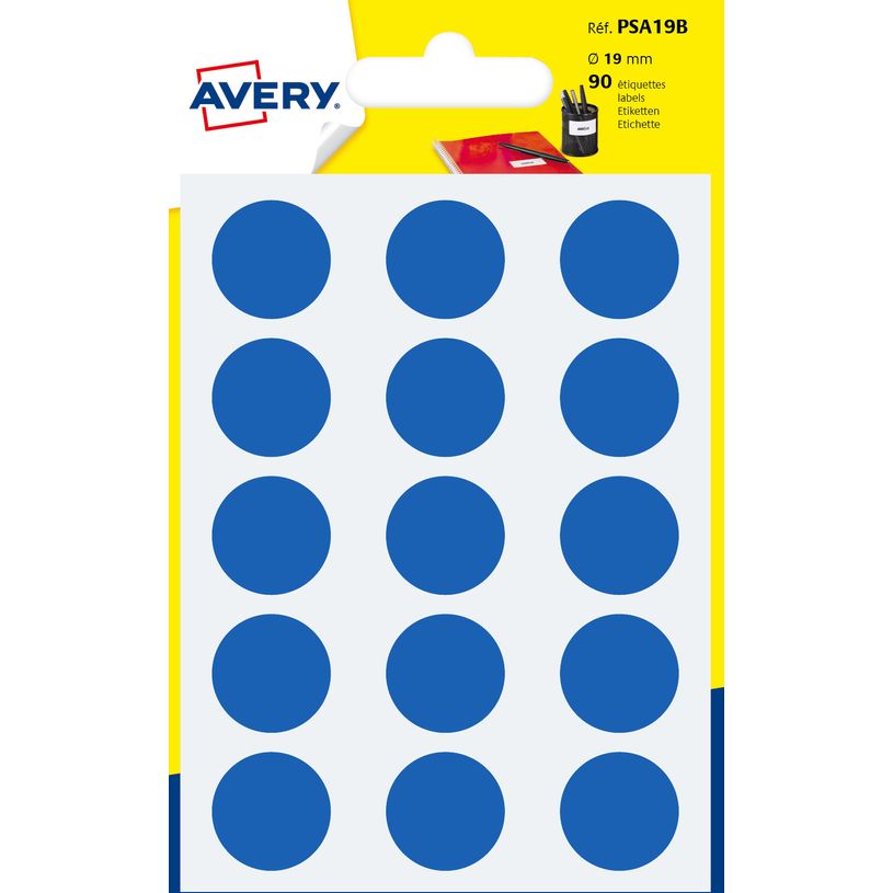 5014702026416-Avery - 90 Pastilles adhésives - bleu - diamètre 19 mm-P_79413521_1-0