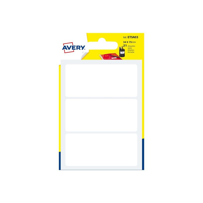 5014702026508-Avery - 21 Étiquettes multi-usages blanches - 34 x 75 mm-P_79413530_1-4