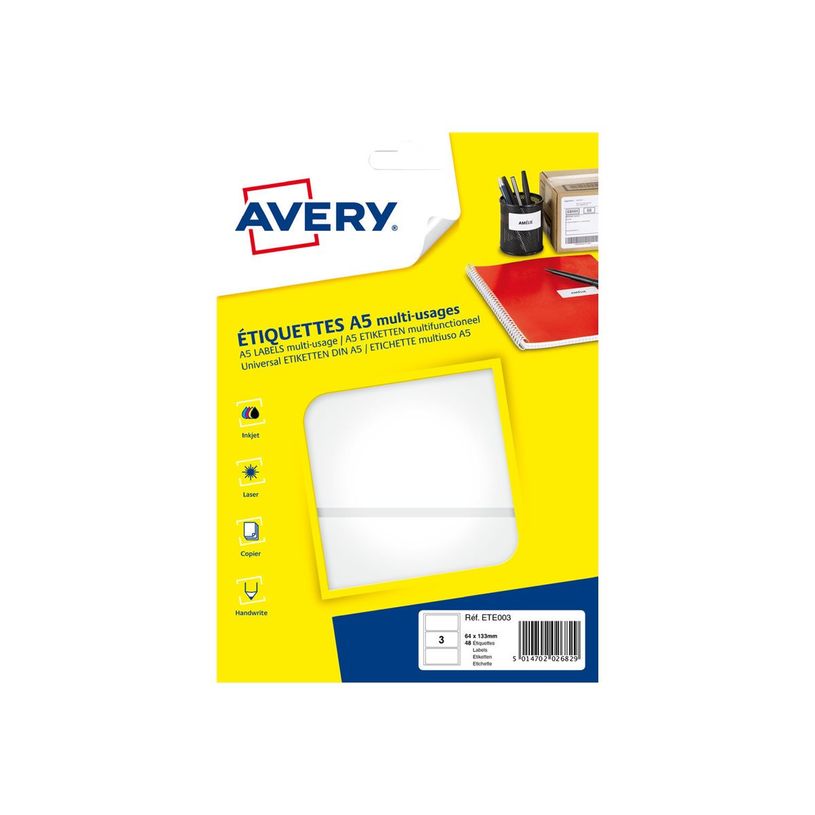 5014702026829-Avery - Etui A5 - 48 Étiquettes multi-usages blanches - 64 x 133 mm - réf ETE003-P_79413545_1-1