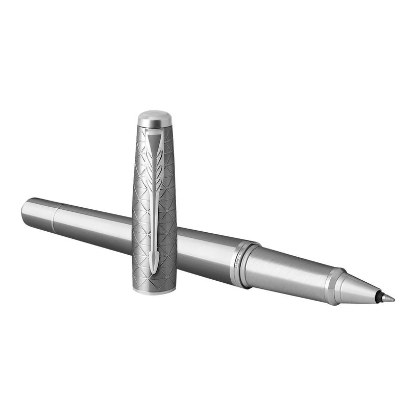 3501179315867-Parker Urban Premium - Roller - encre noire - fin - corps argent-P_79413624_3-2